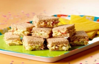 Sándwiches tricolor